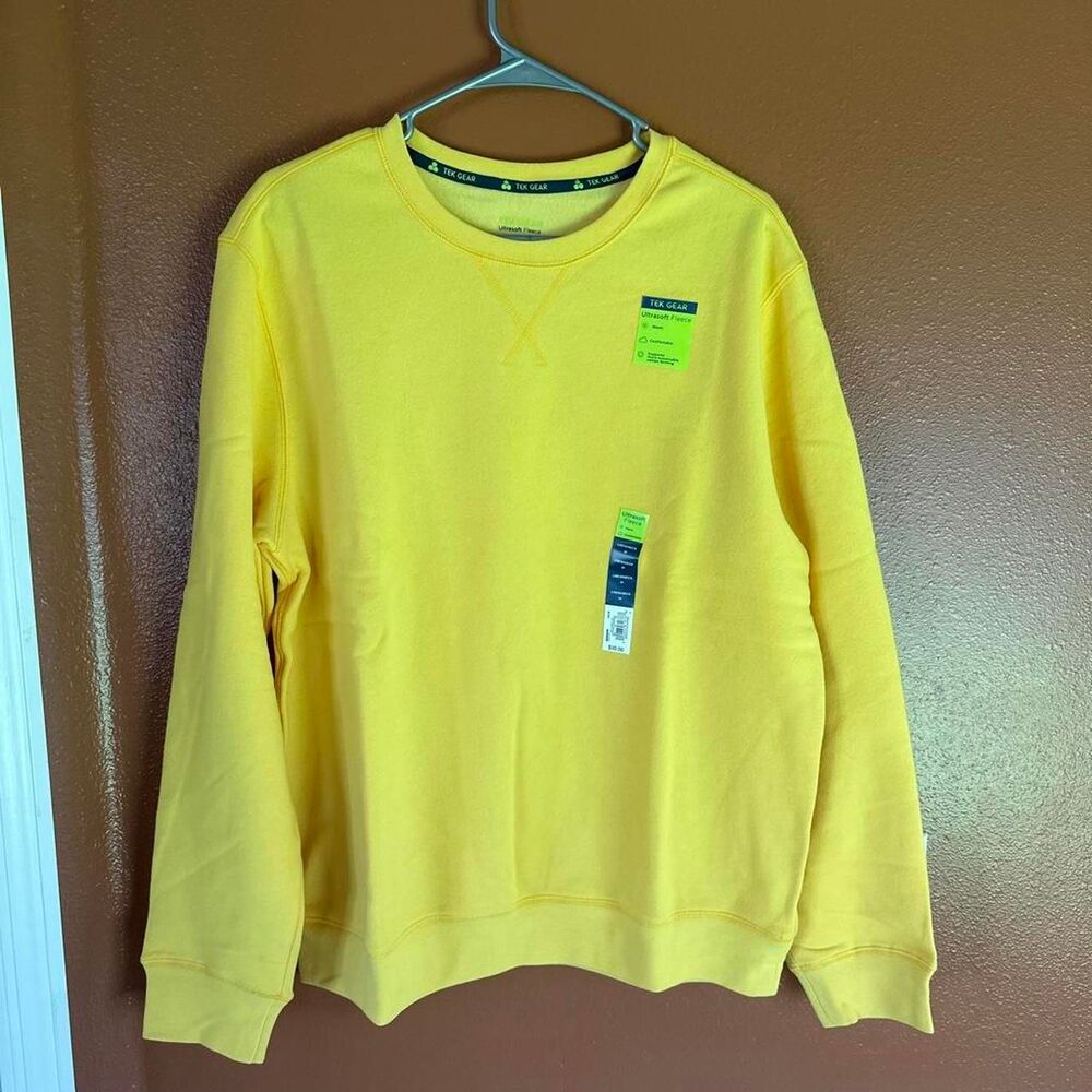 Tek-gear Men's Yellow Sweatshirt